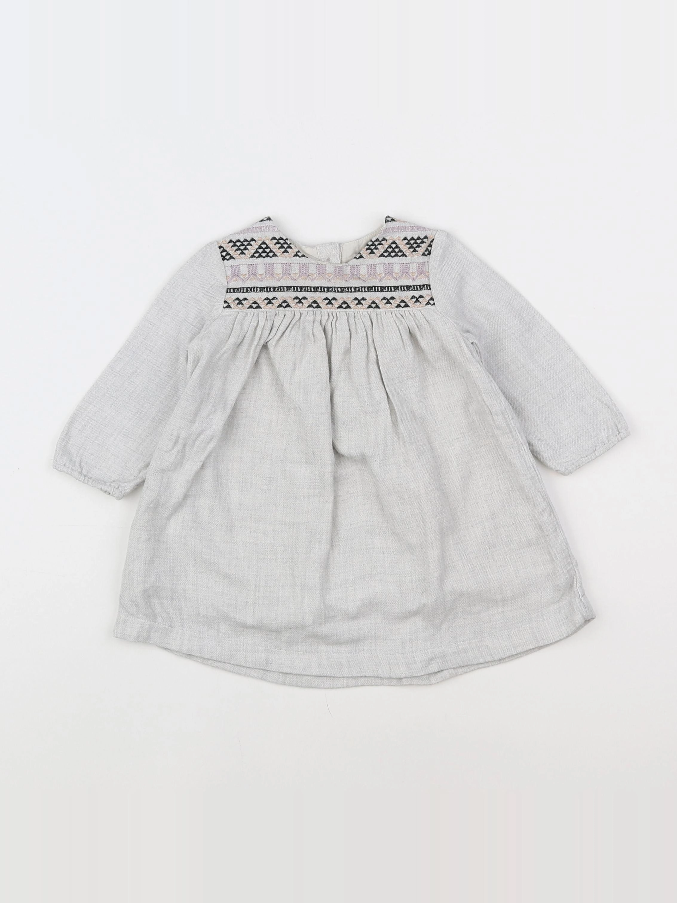 Boutchou - robe gris - 6 mois