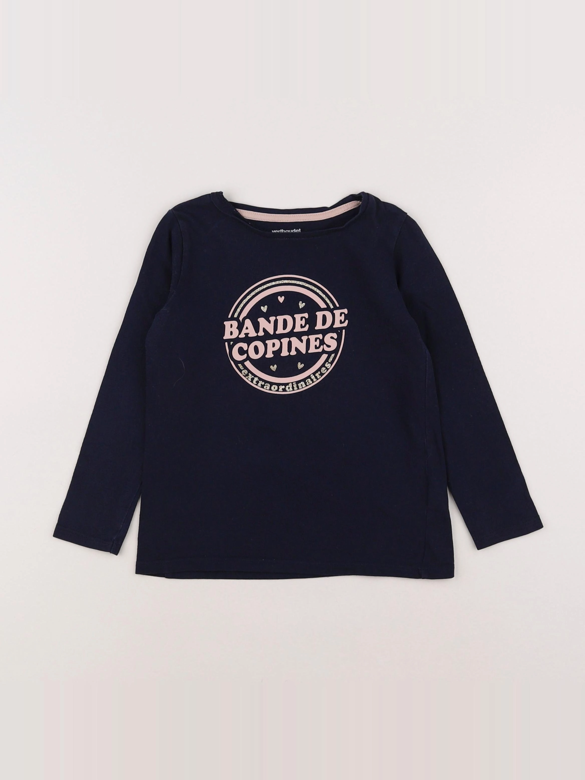 Vertbaudet - tee-shirt bleu - 4 ans