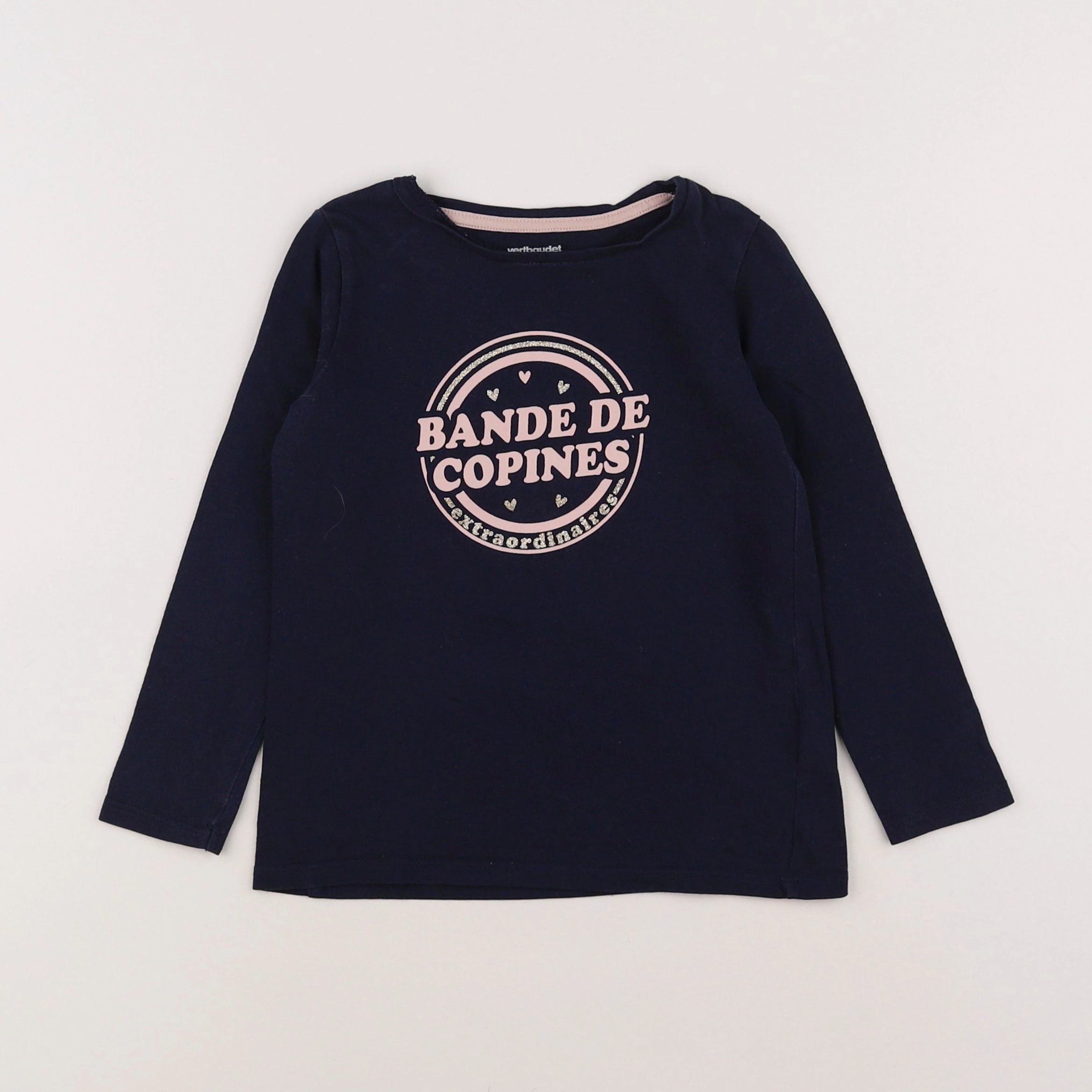 Vertbaudet - tee-shirt bleu - 4 ans