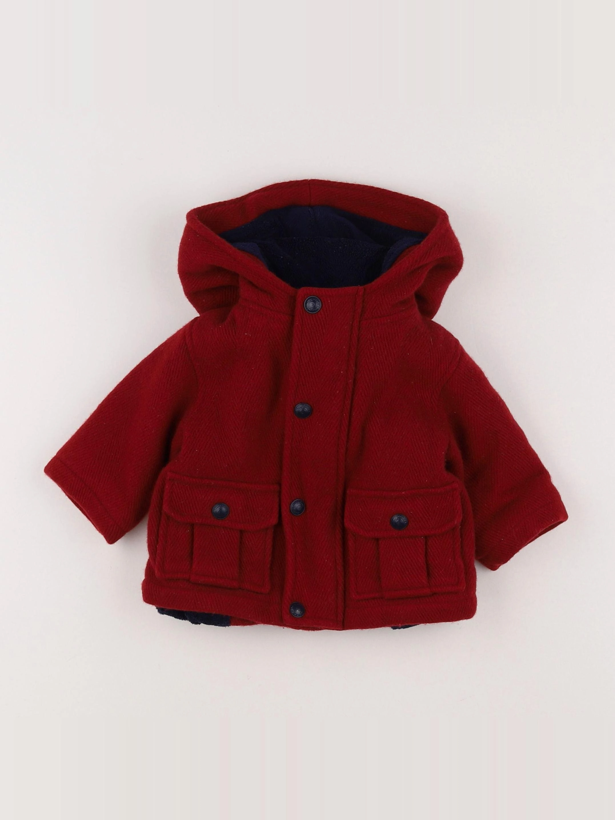 Jacadi - manteau rouge - 6 mois
