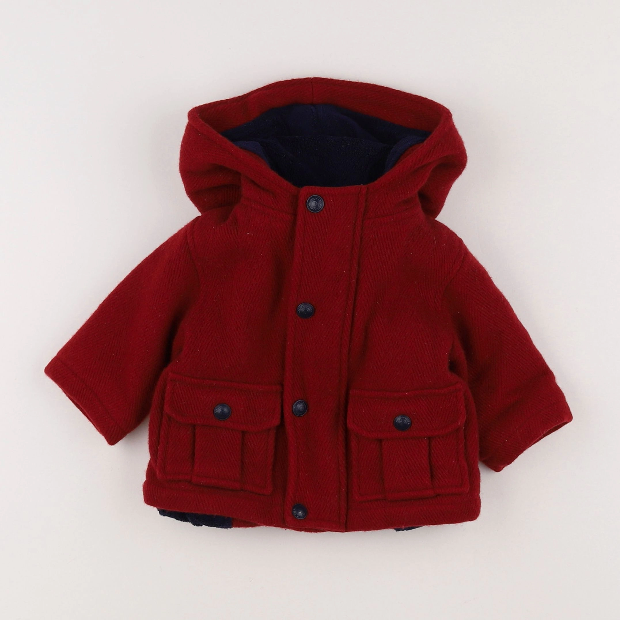 Jacadi - manteau rouge - 6 mois