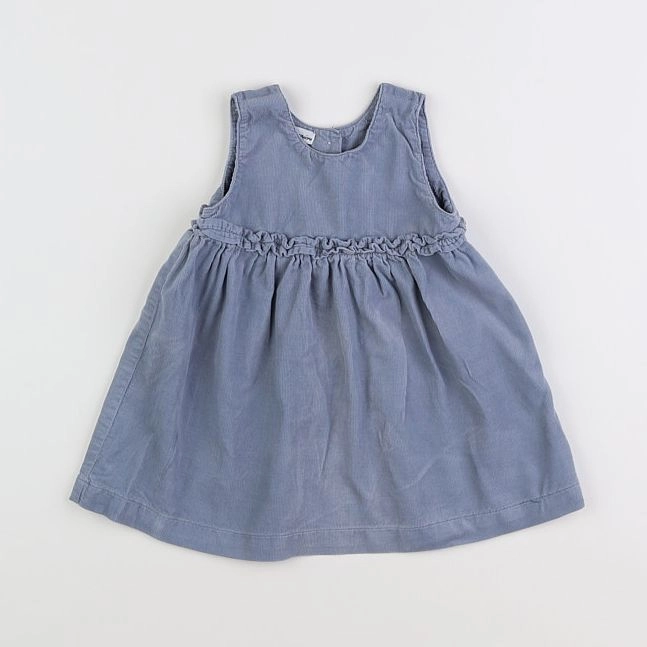 Buissonnière - robe bleu - 3/6 mois