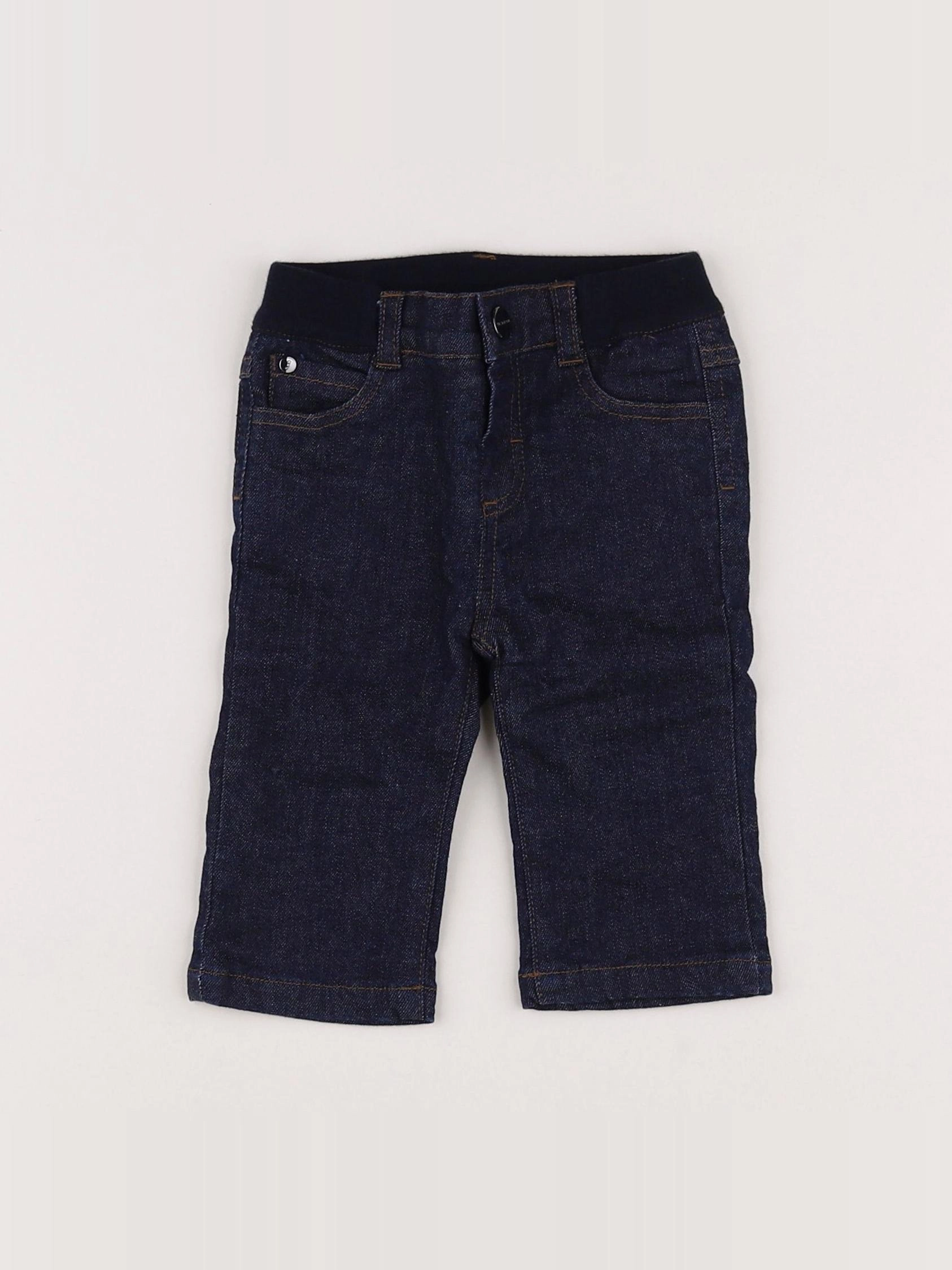 Jacadi - jean doublé bleu - 6 mois