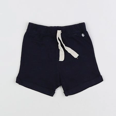 Petit Bateau - short bleu - 6 mois