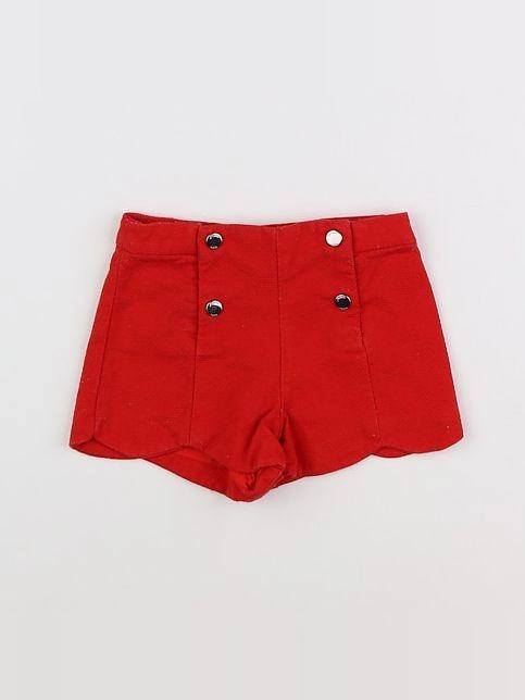 Jacadi - short rouge - 12 mois