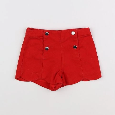 Jacadi - short rouge - 12 mois