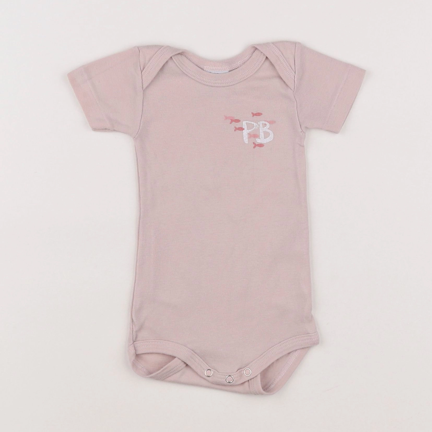 Petit Bateau - body rose - 3 mois