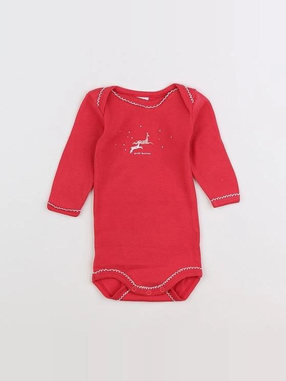 Petit Bateau - body rose - 3 mois