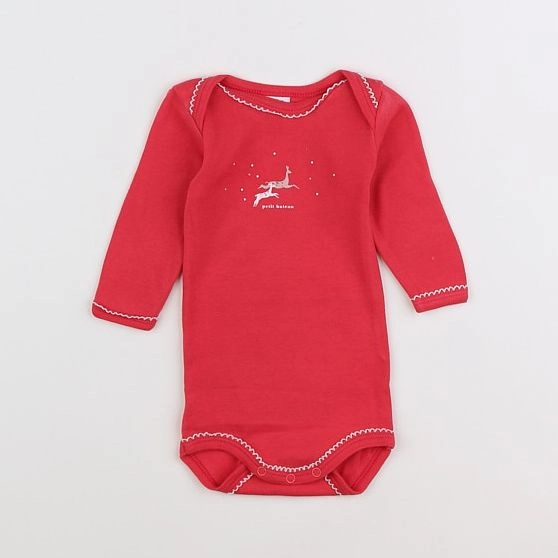 Petit Bateau - body rose - 3 mois