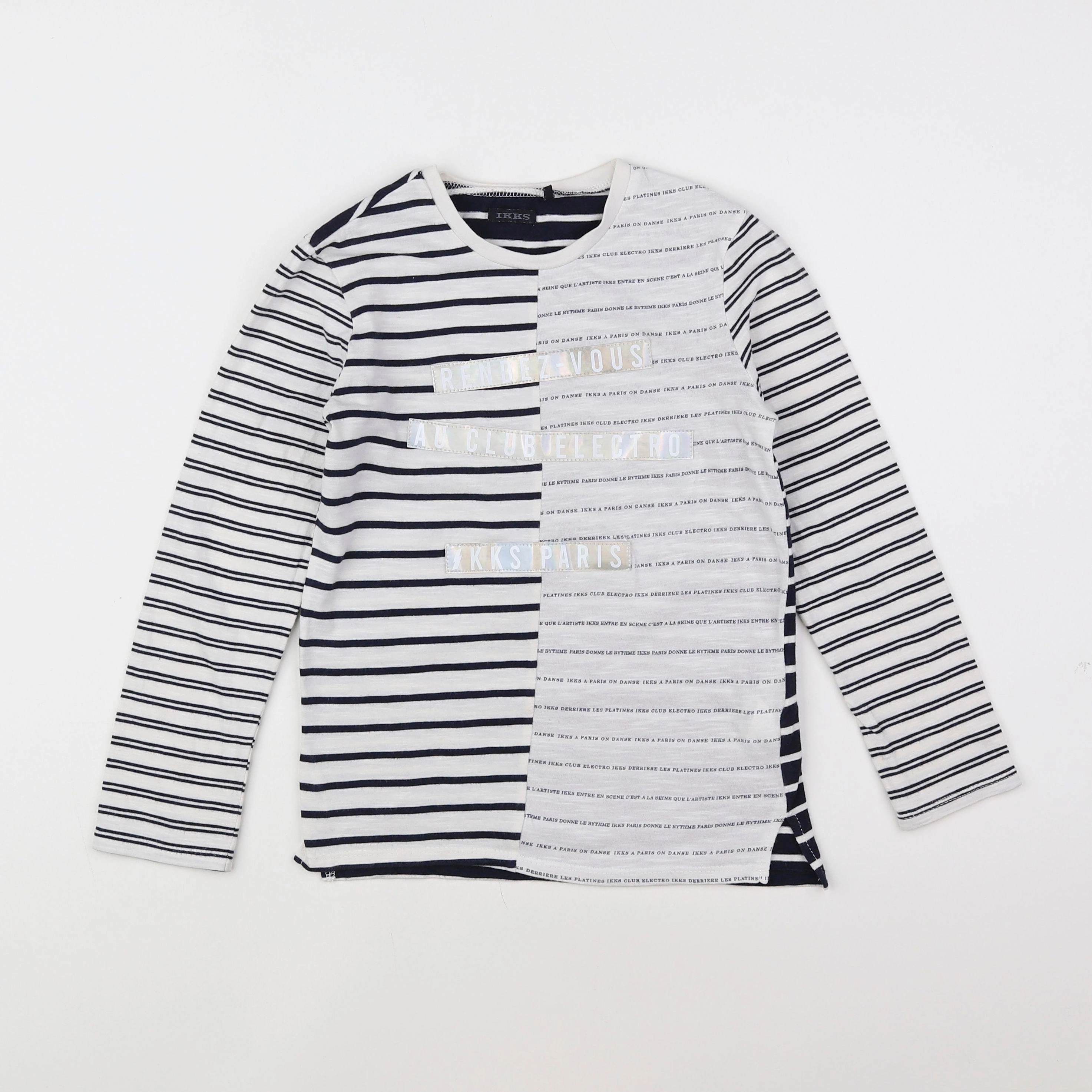 IKKS - tee-shirt gris - 8 ans