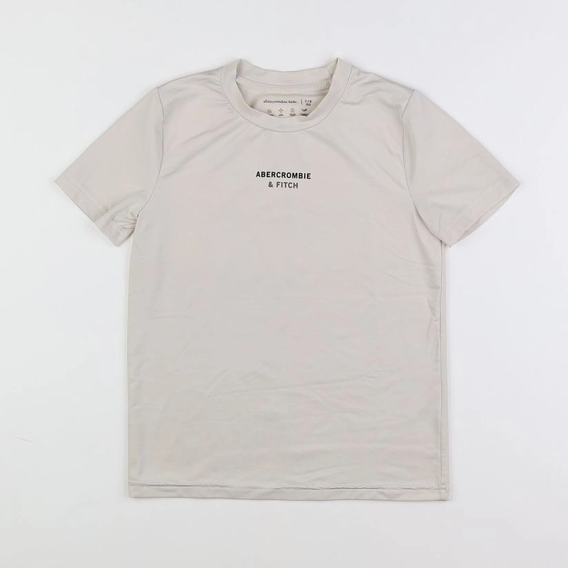 Abercrombie - tee-shirt beige - 7/8 ans