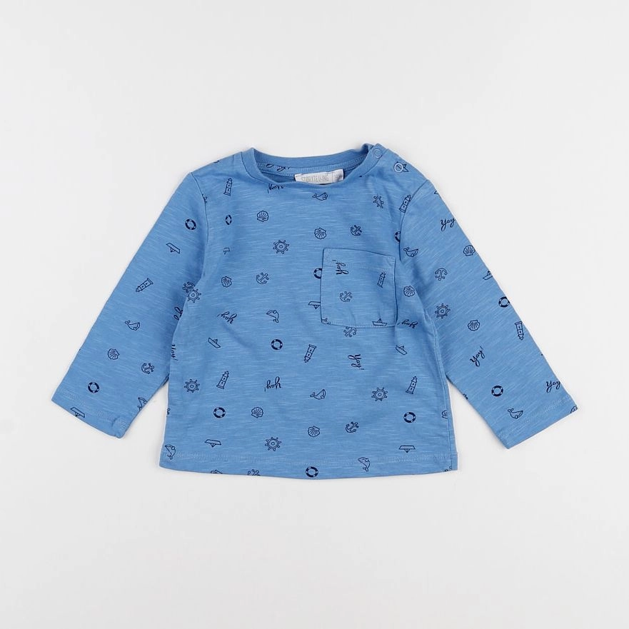 Storytelling - tee-shirt bleu - 12 mois