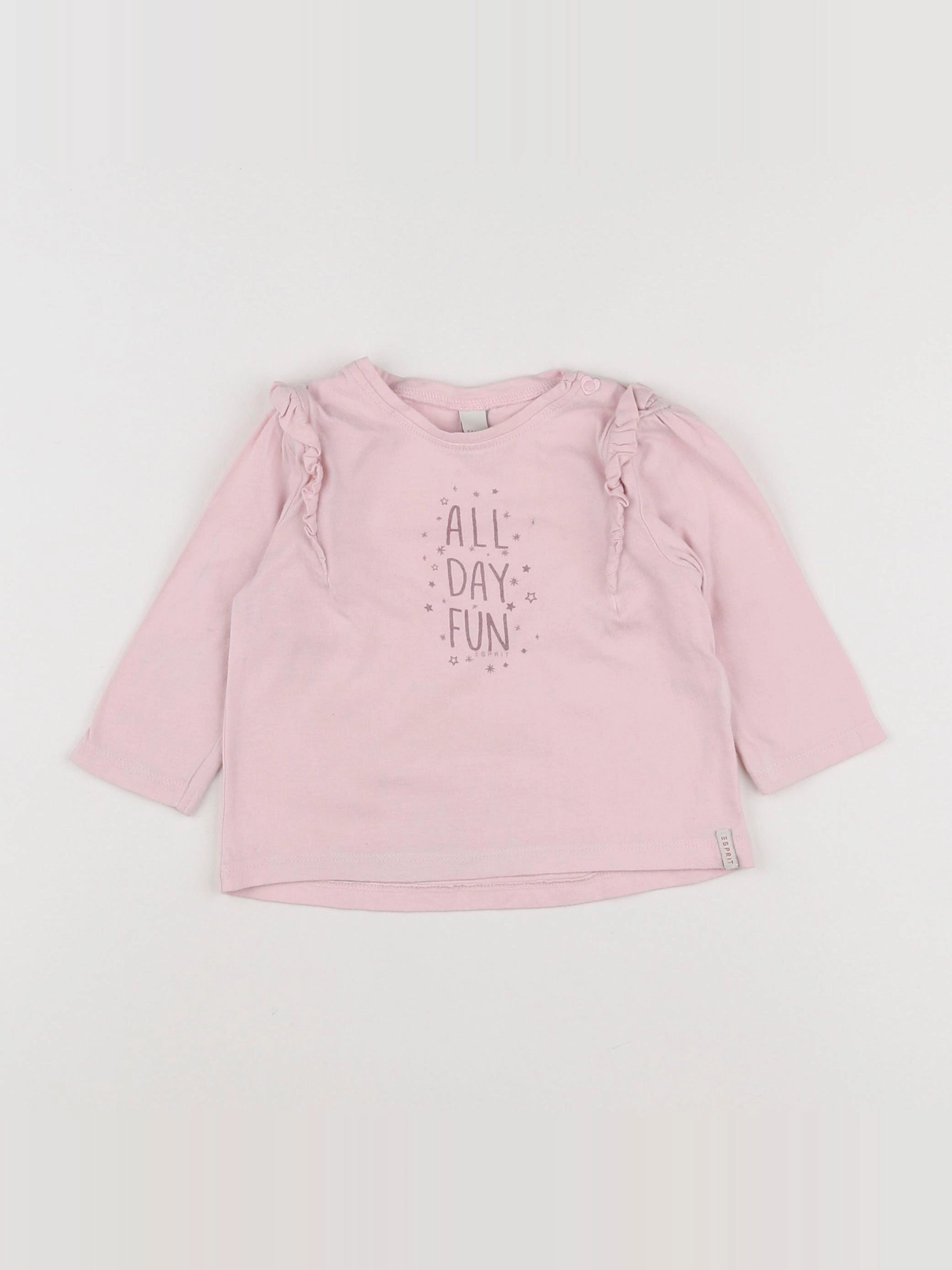 Esprit - sweat rose - 6 mois