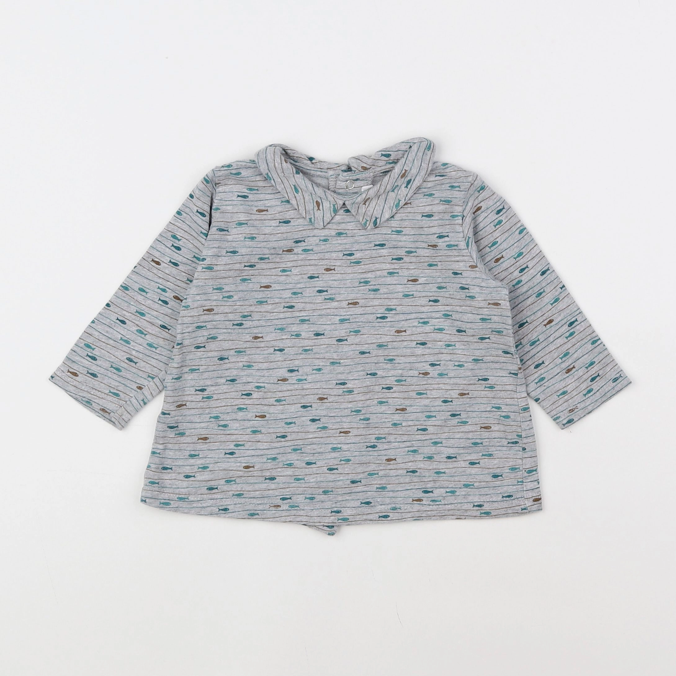 Boutchou - tee-shirt gris - 12 mois