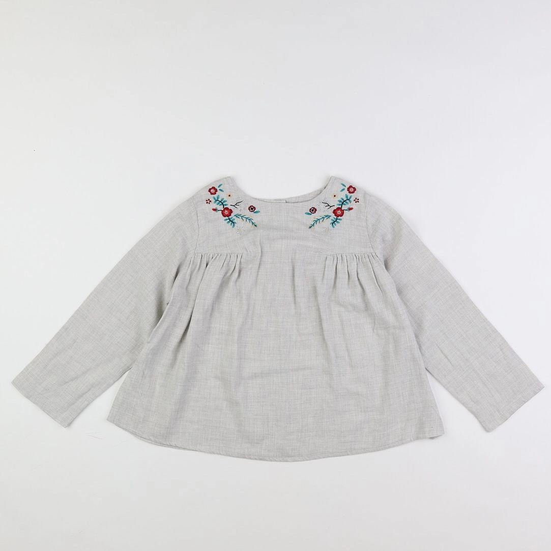 Bonton - blouse gris - 8 ans