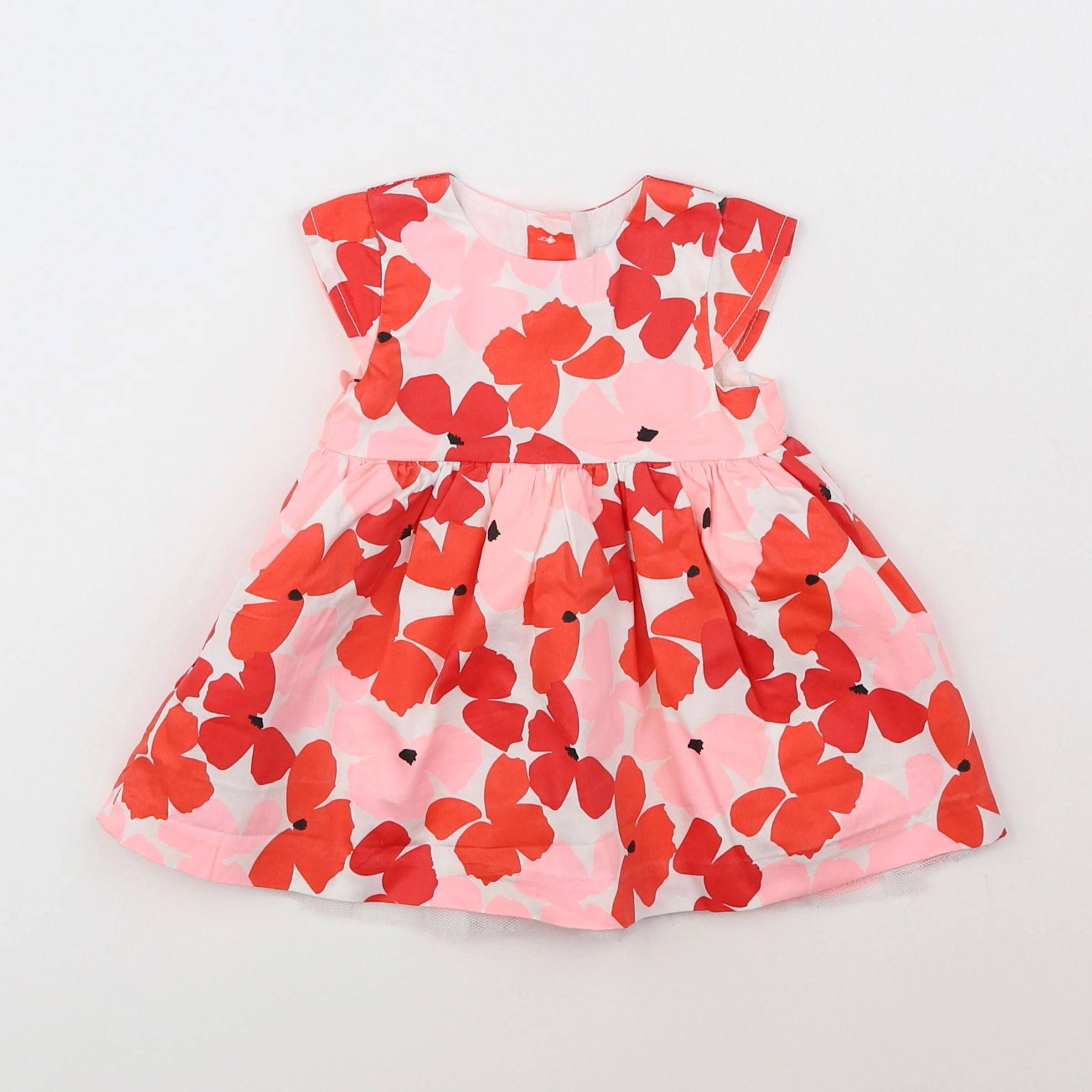 Vertbaudet - robe rouge - 3 mois