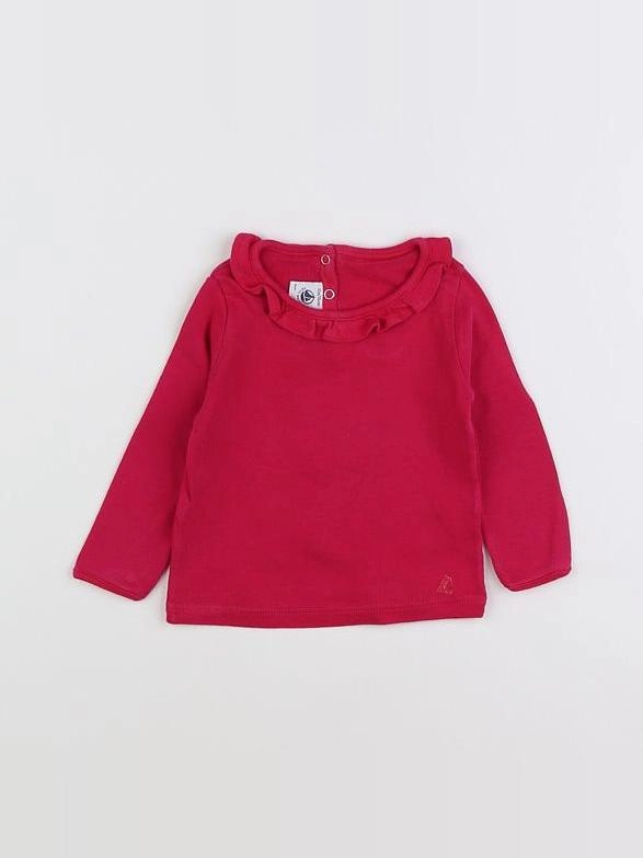 Petit Bateau - tee-shirt rose - 12 mois