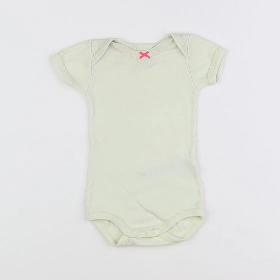 Petit Bateau - body vert - 3 mois