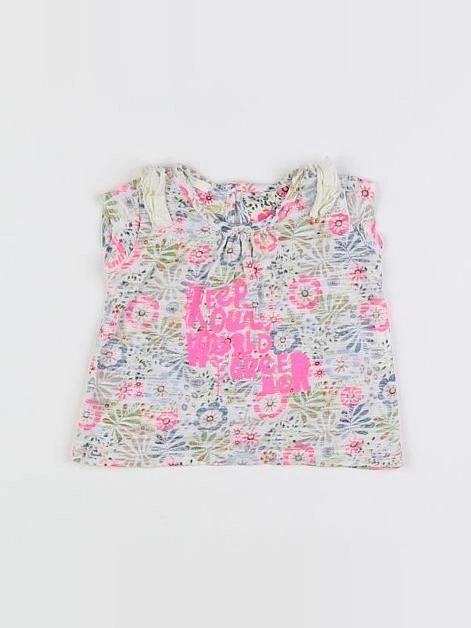 Benetton - tee-shirt multicolore - 1/3 mois