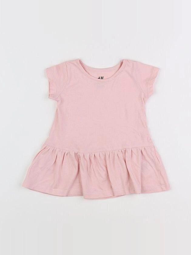 H&M - robe rose - 6/9 mois