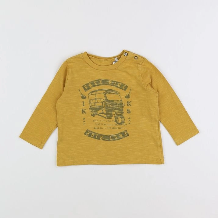 IKKS - tee-shirt jaune - 12 mois
