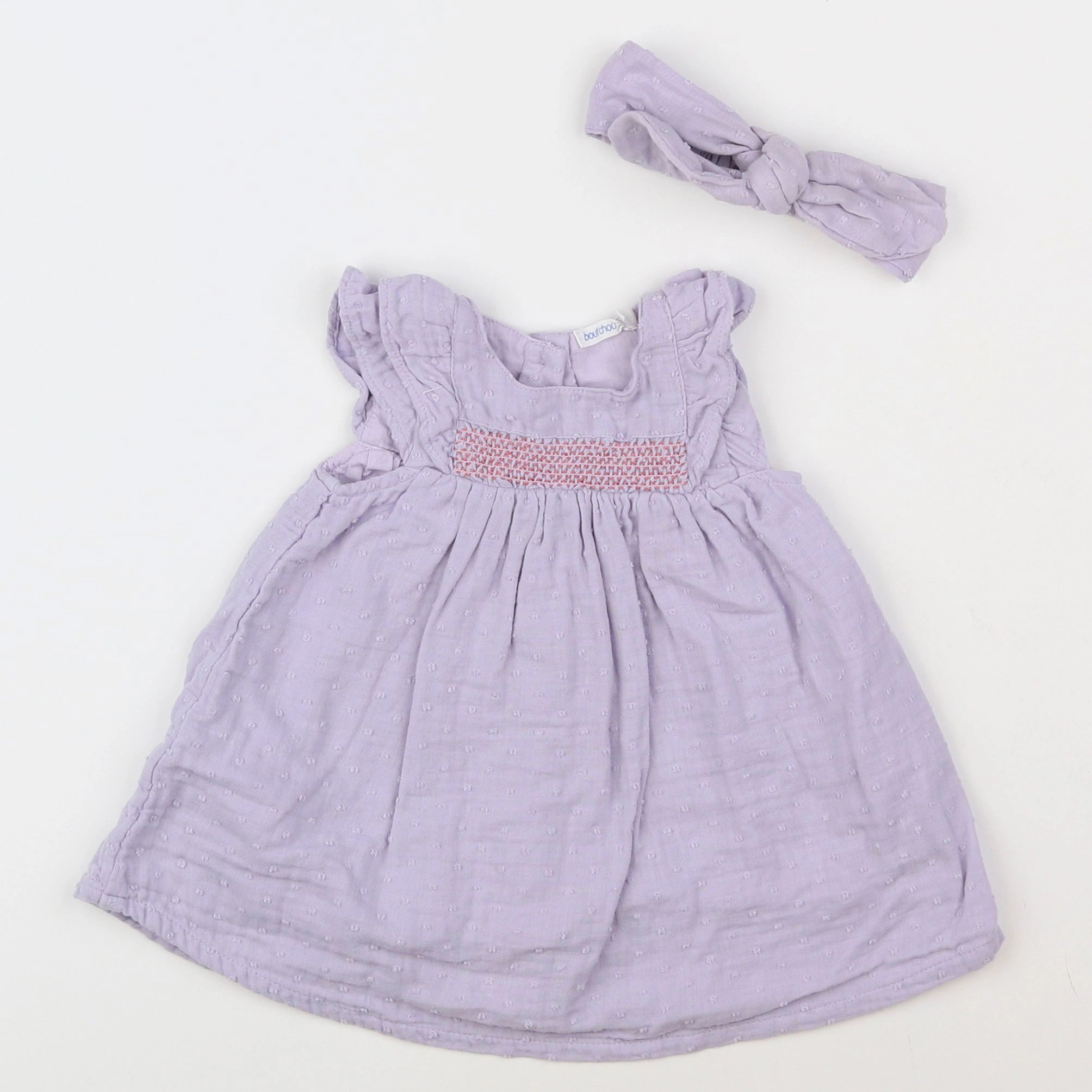 Boutchou - robe violet - 3 mois