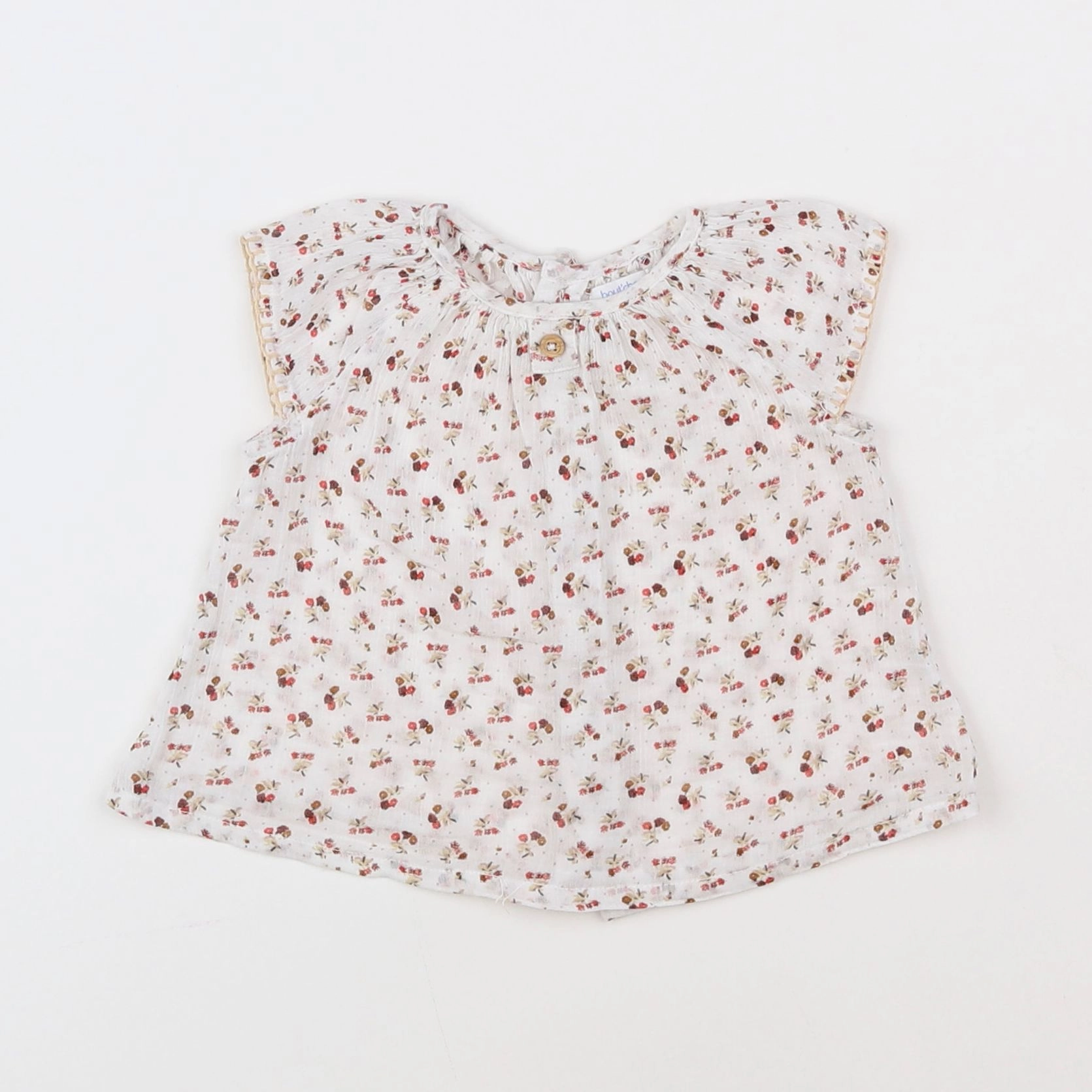 Boutchou - blouse blanc - 3 mois