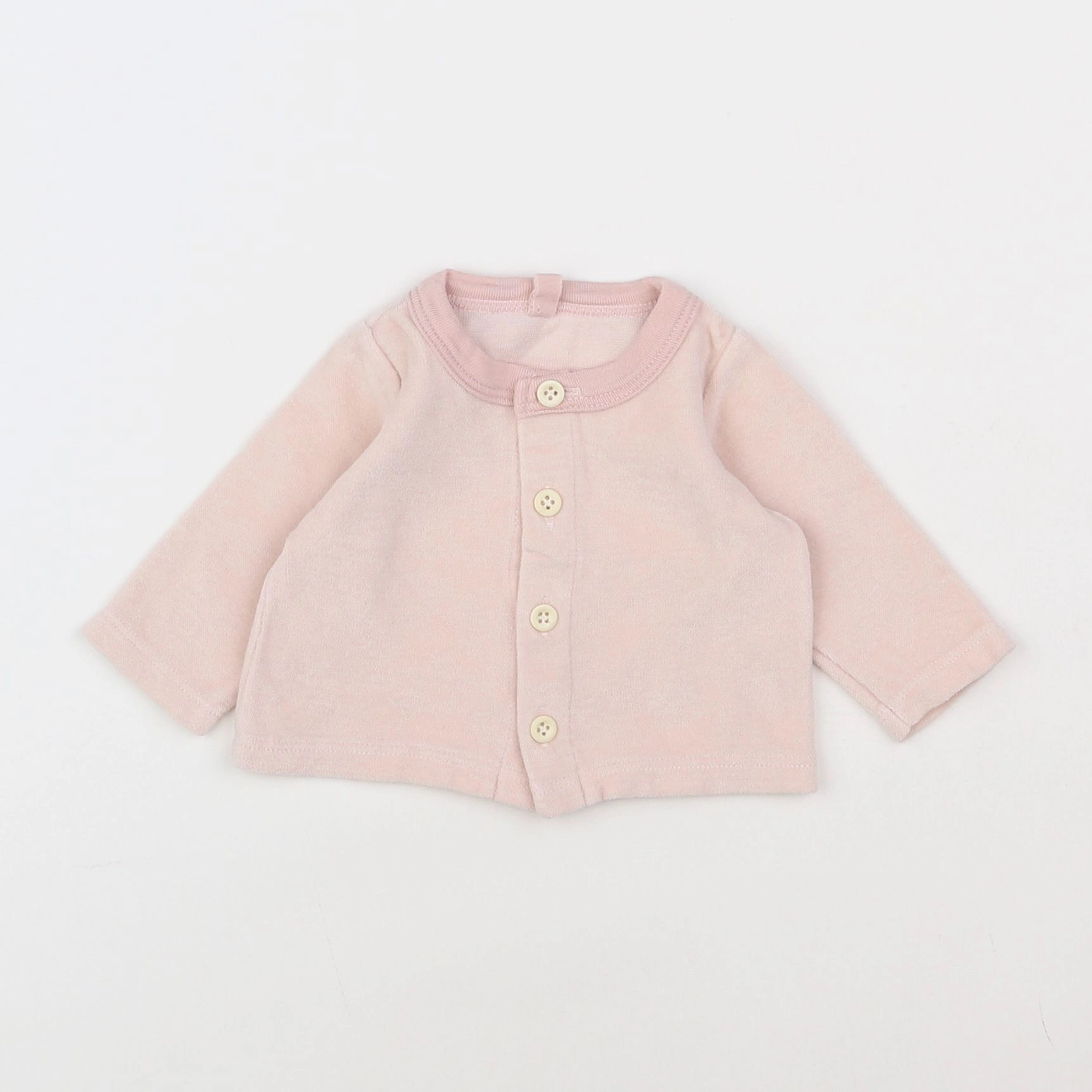 Petit Bateau - sweat rose - 1 mois