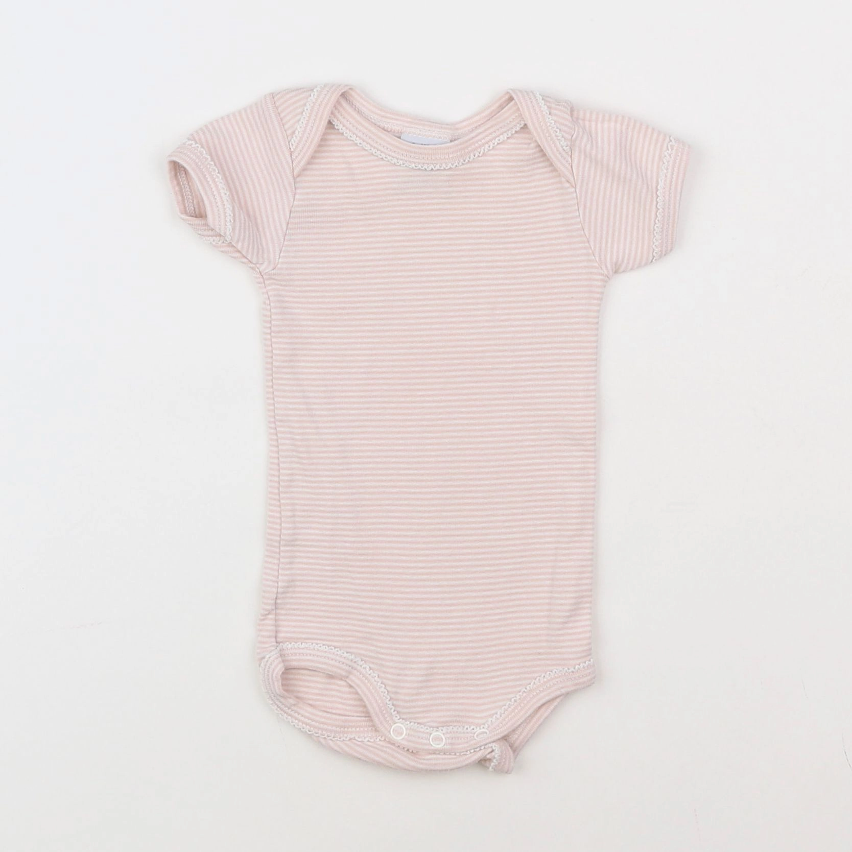 Petit Bateau - body rose - 3 mois