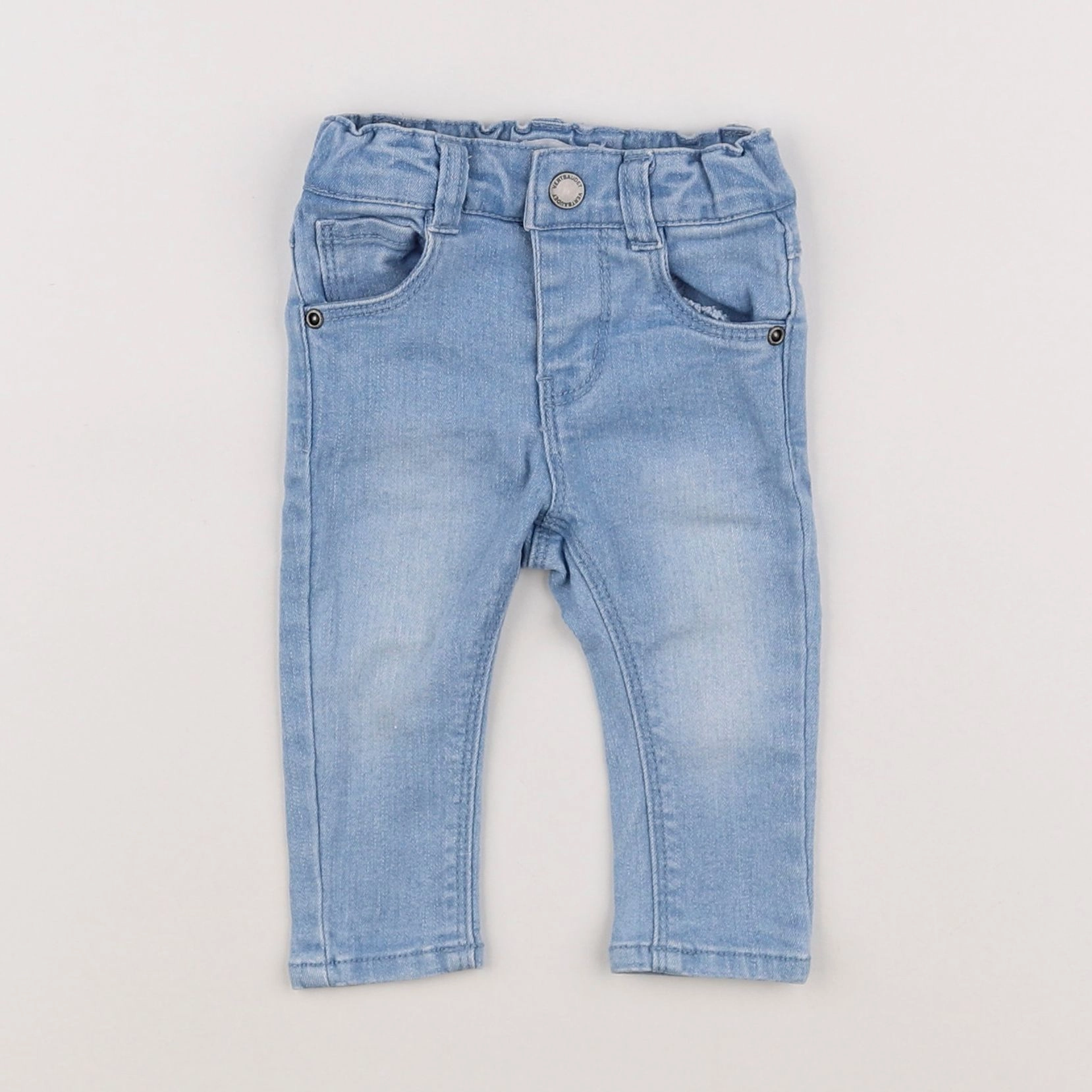 Vertbaudet - jegging bleu - 3 mois