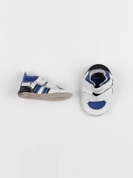 Robeez - chaussons blanc, bleu - pointure 17