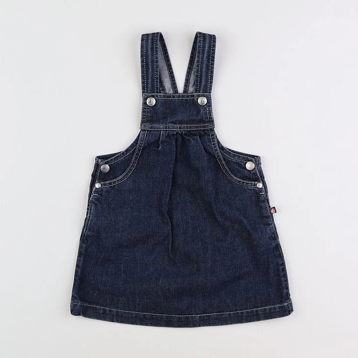 Petit Bateau - robe bleu - 2 ans