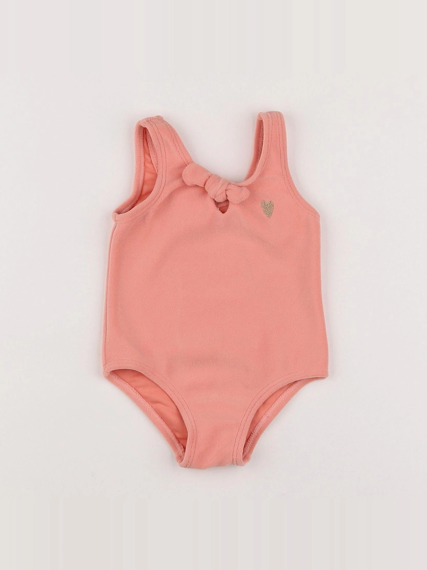 Tape à l'oeil - maillot de bain éponge rose - 12 mois