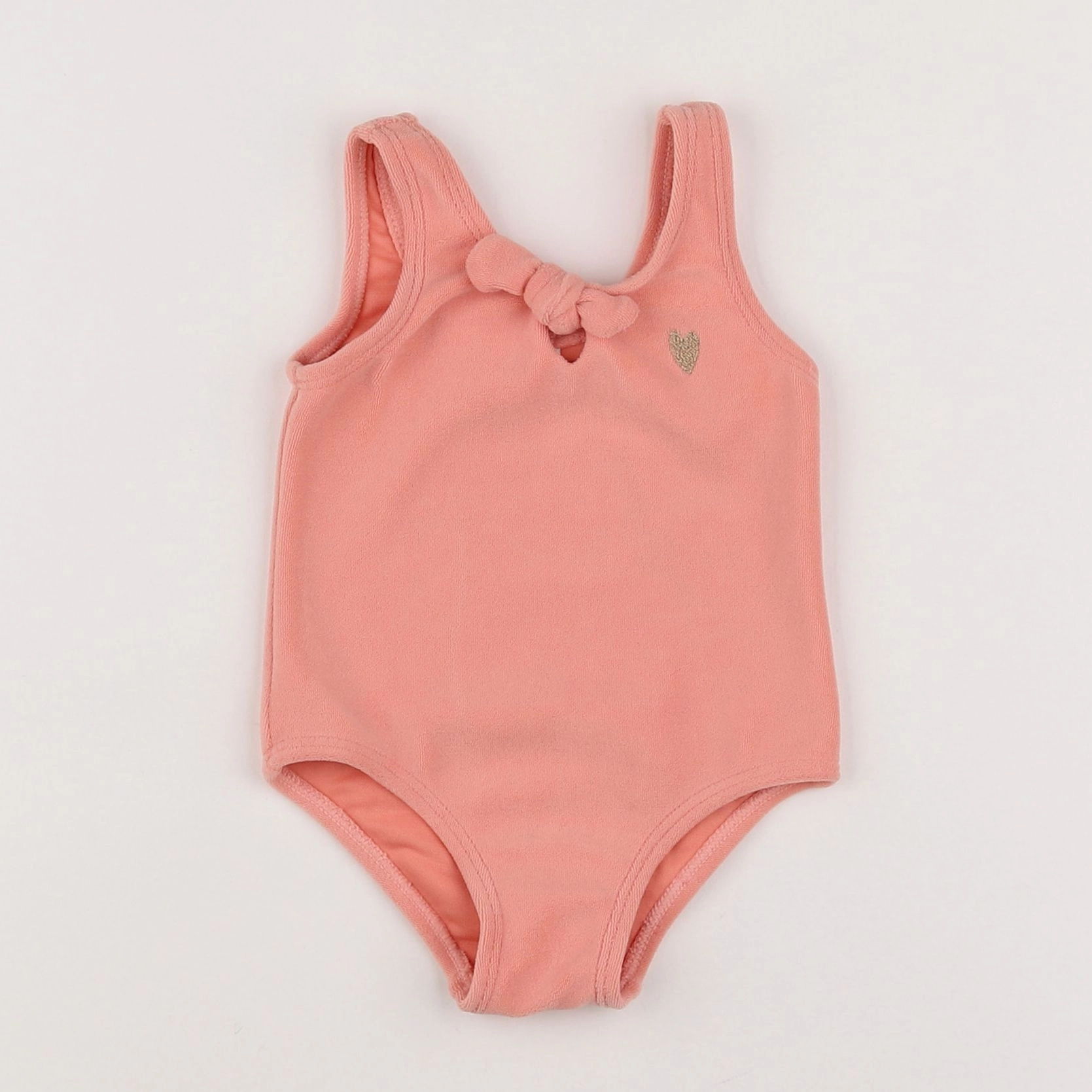 Tape à l'oeil - maillot de bain éponge rose - 12 mois