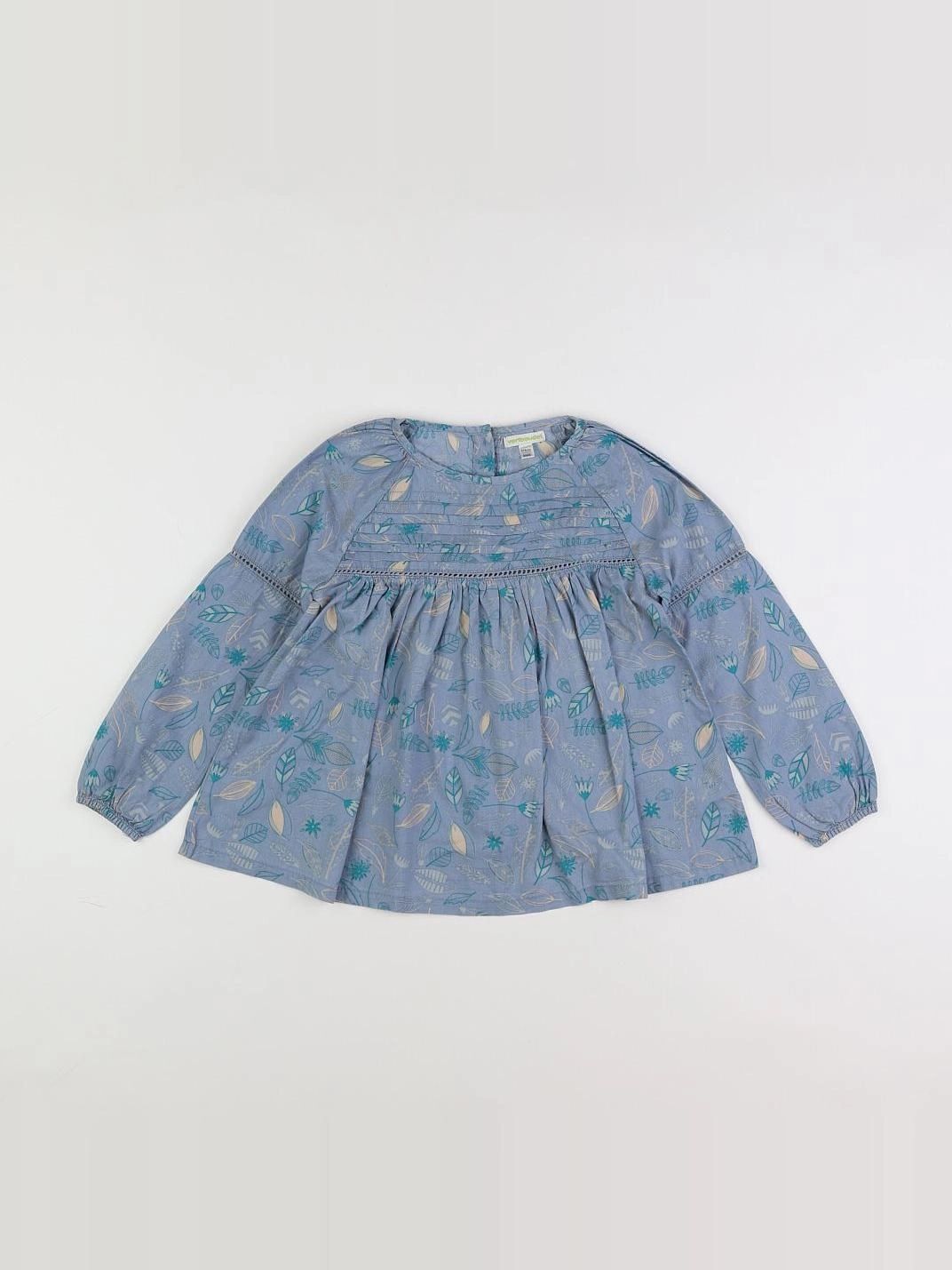 Vertbaudet - blouse bleu - 6 ans