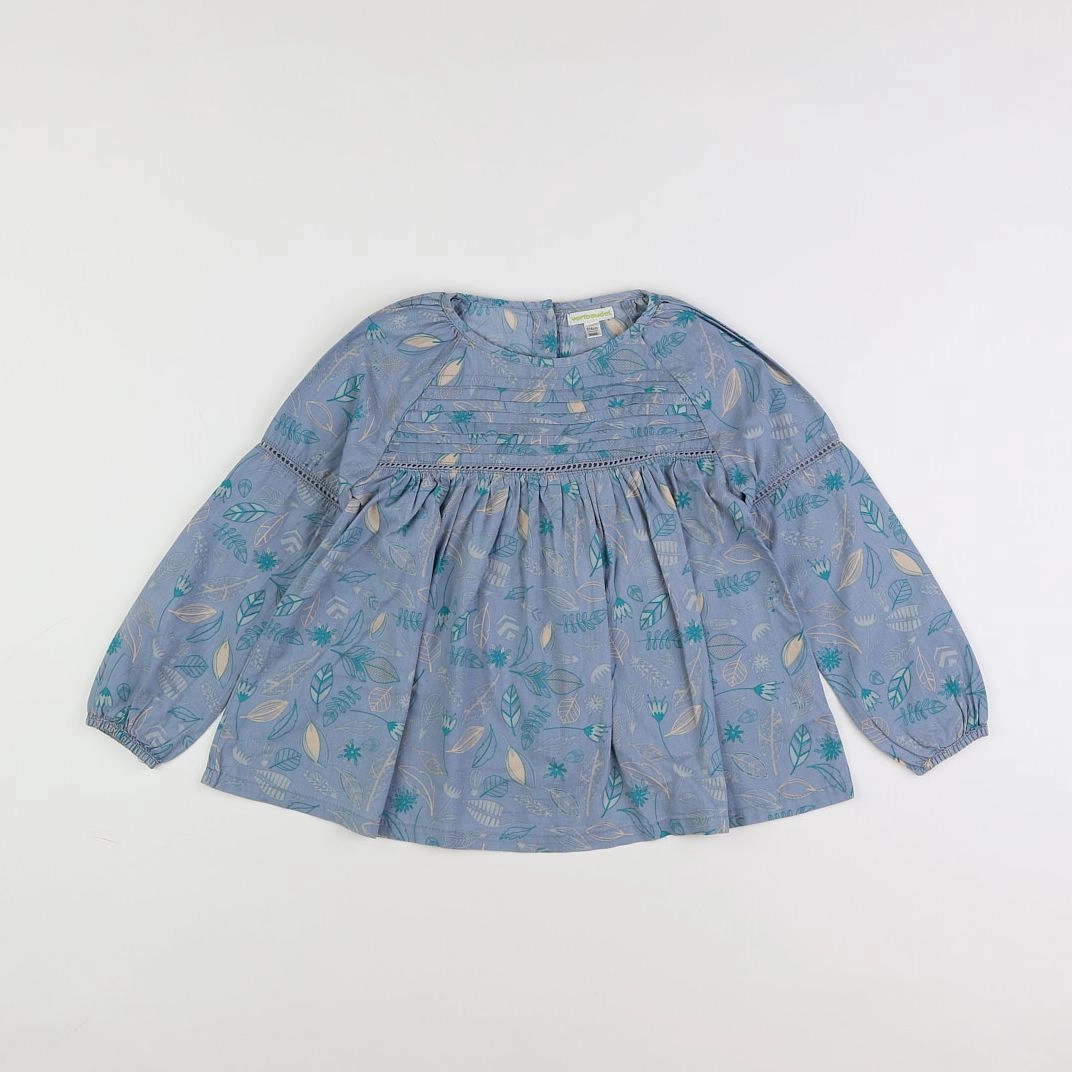 Vertbaudet - blouse bleu - 6 ans