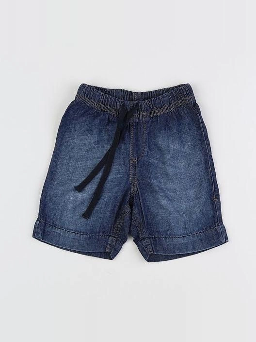H&M - short bleu - 9/12 mois
