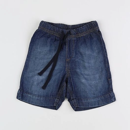 H&M - short bleu - 9/12 mois