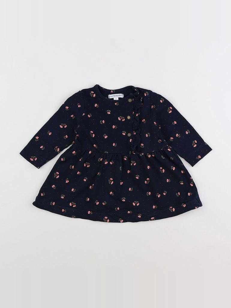 Vertbaudet - robe bleu - 12 mois