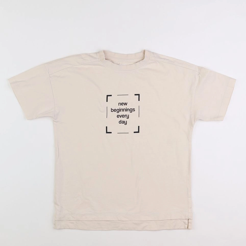 Zara - tee-shirt beige - 9 ans