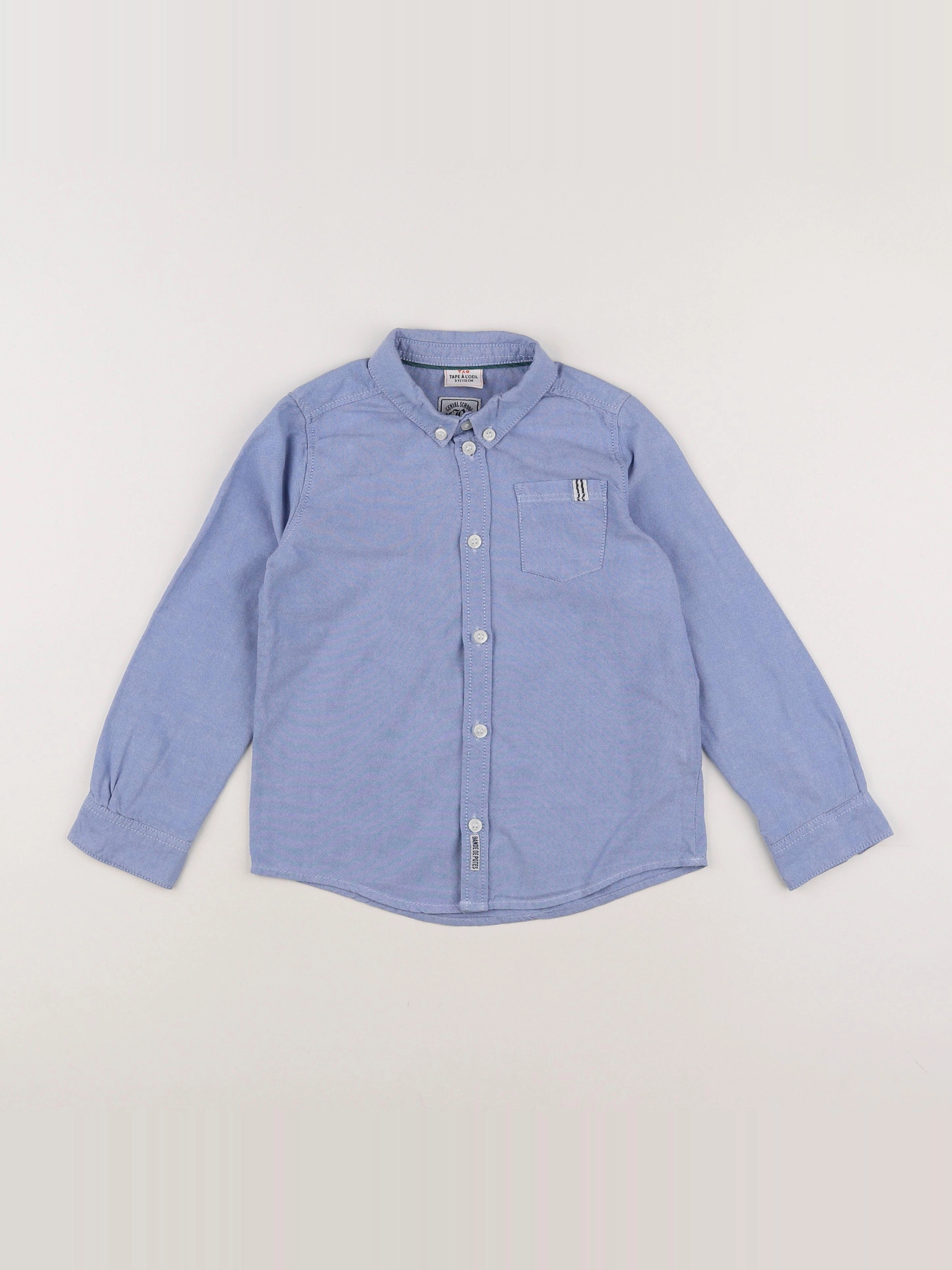 Tape à l'oeil - chemise bleu - 5 ans