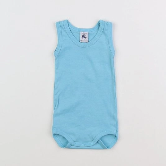 Petit Bateau - body bleu - 3 mois