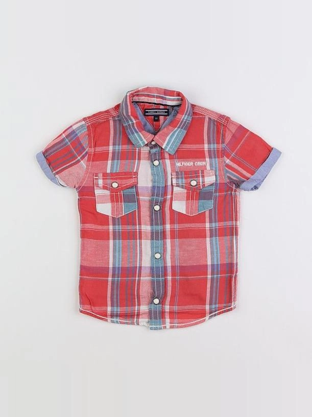 Tommy Hilfiger - chemise rouge - 18 mois