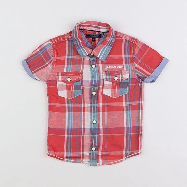 Tommy Hilfiger - chemise rouge - 18 mois