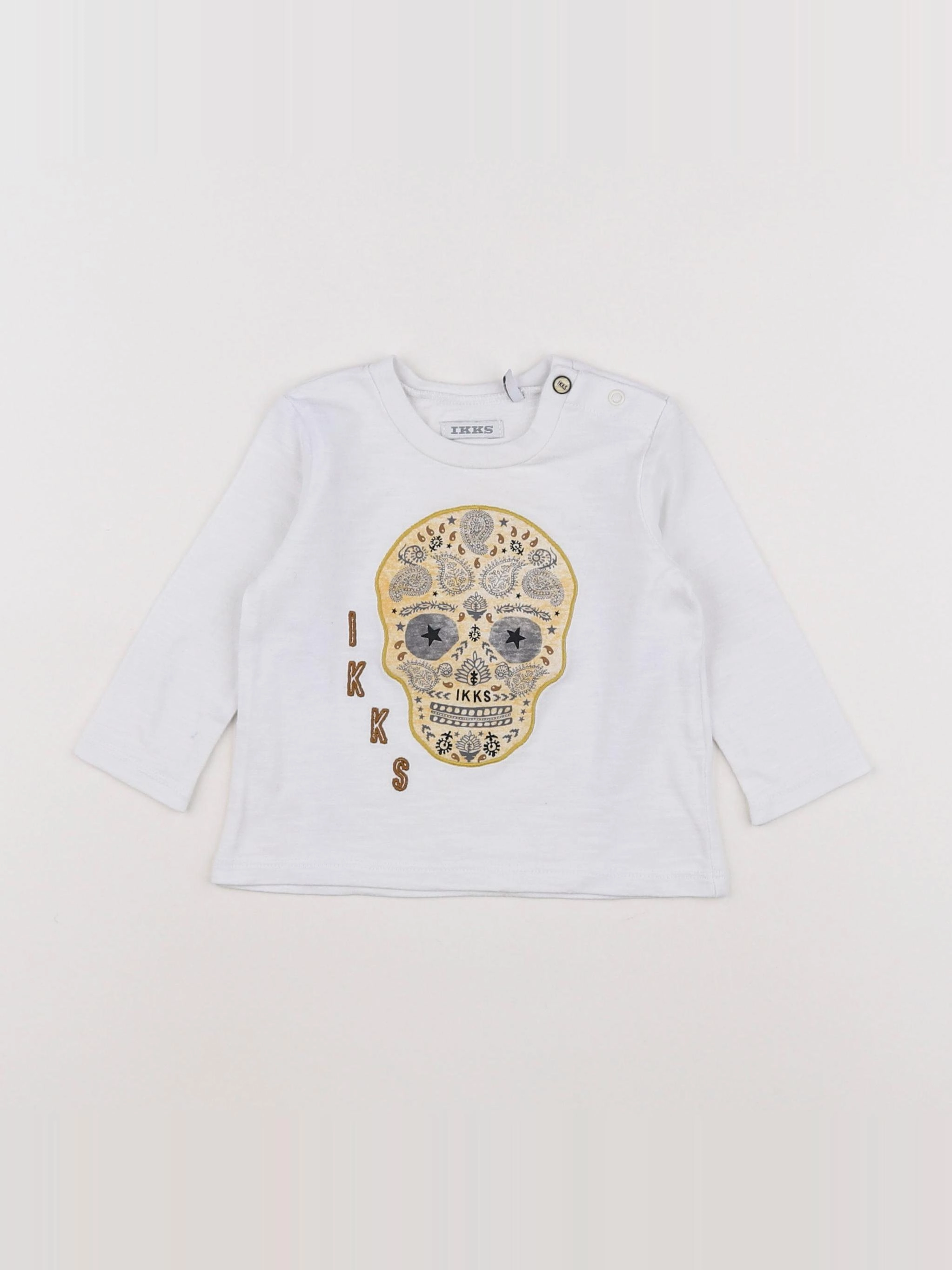 IKKS - tee-shirt blanc - 6 mois