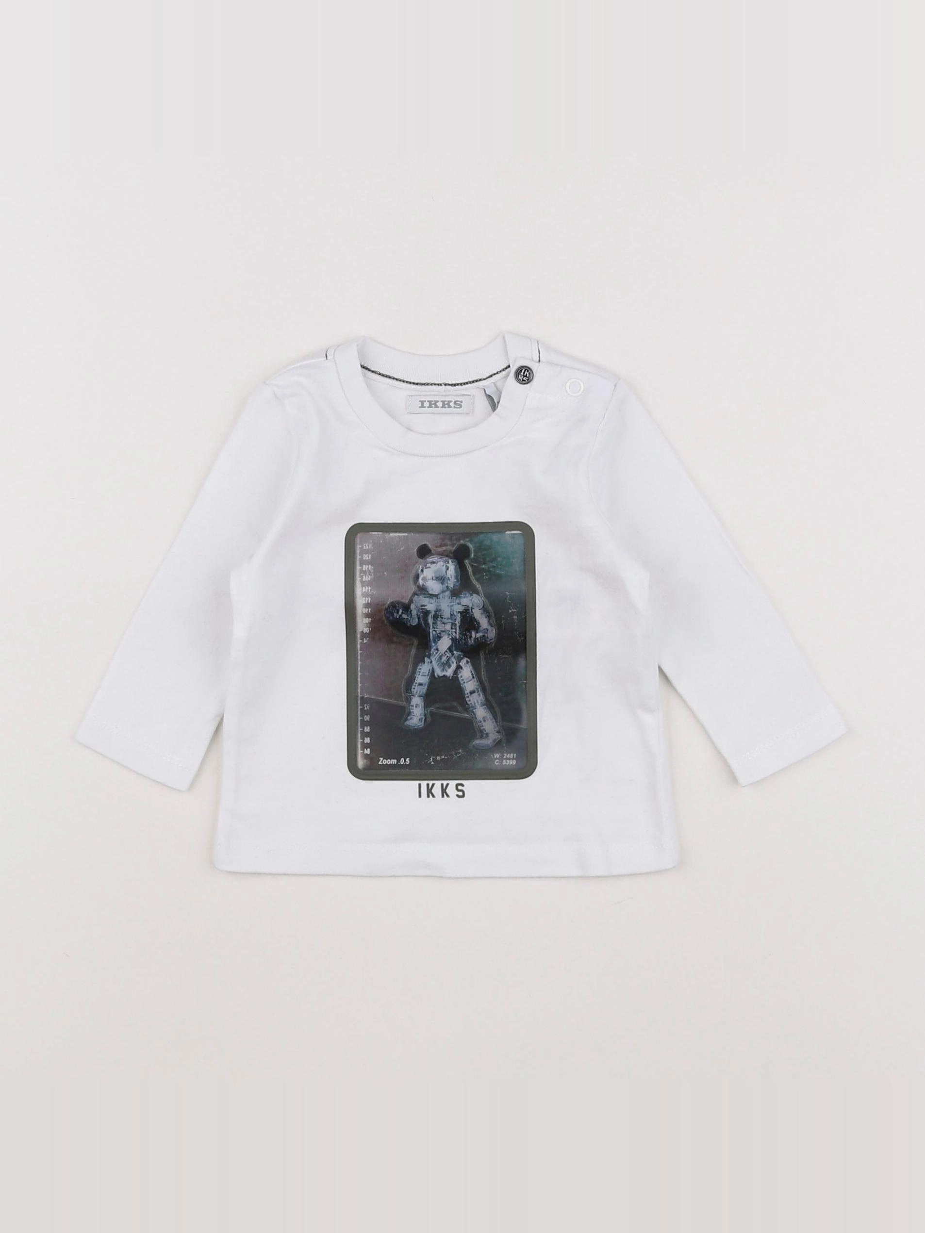 IKKS - tee-shirt blanc - 3 mois