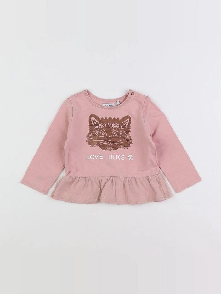 IKKS - tee-shirt rose - 18 mois