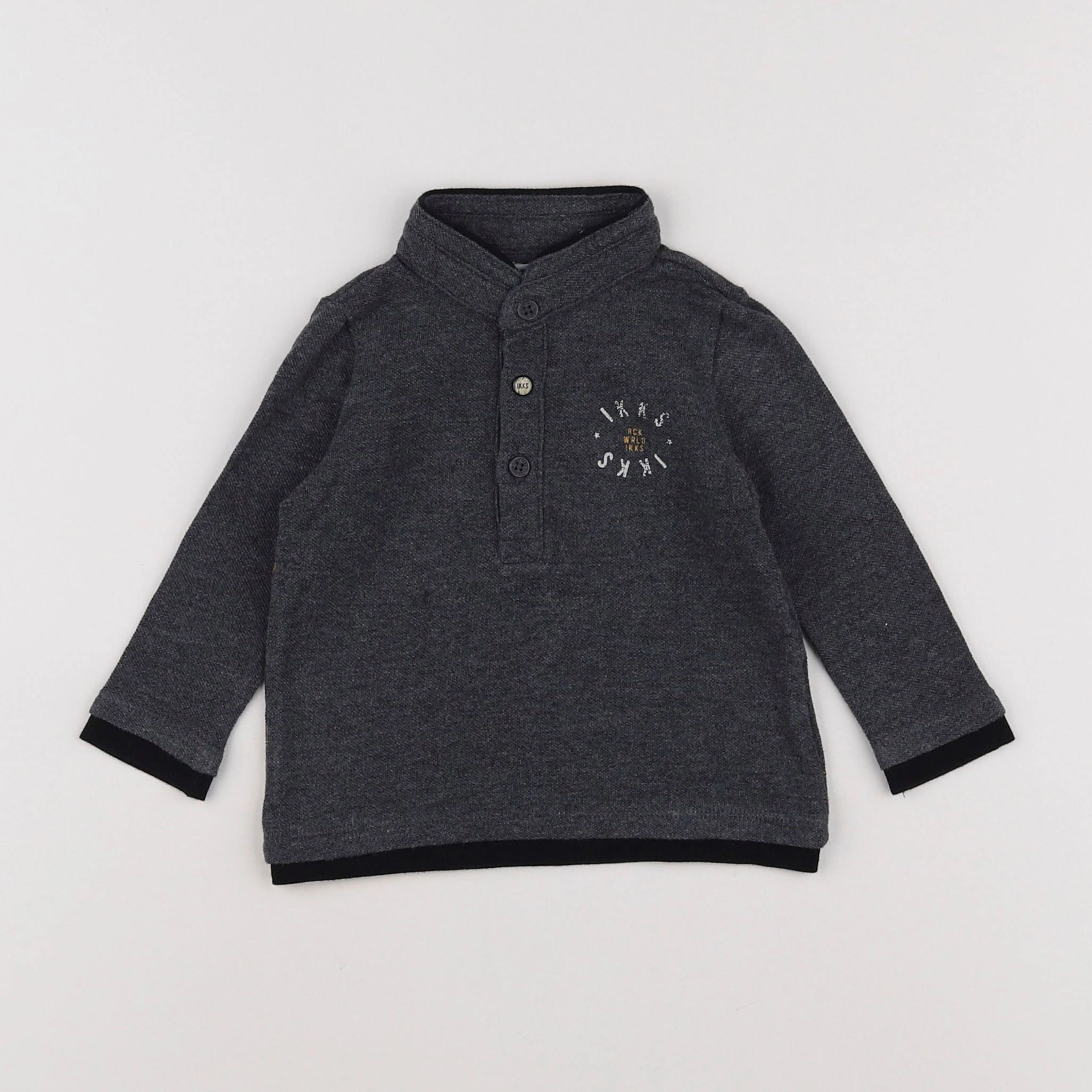 IKKS - polo gris - 6 mois