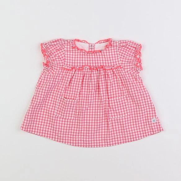 Petit Bateau - blouse rose - 1 mois