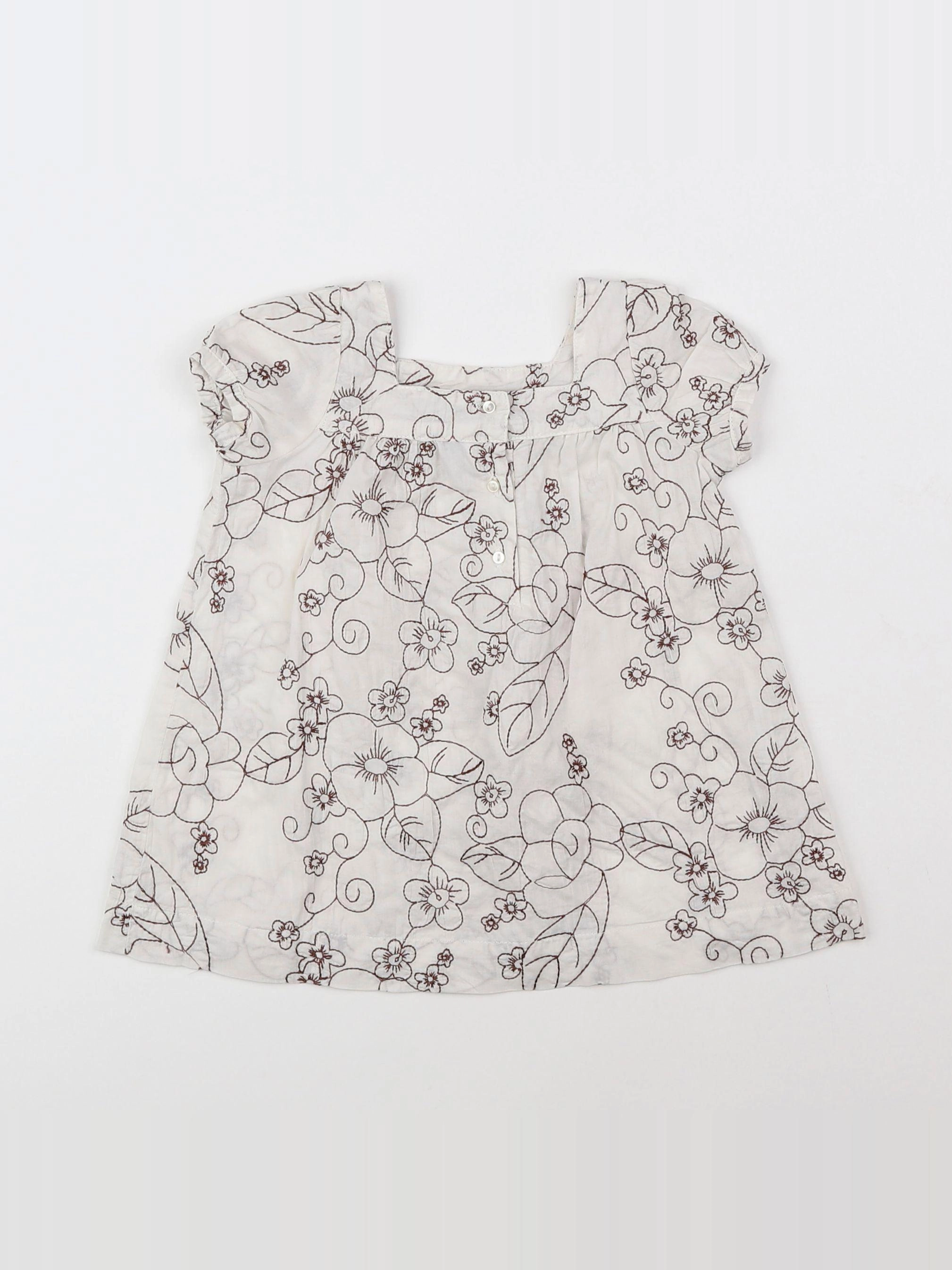 Boutchou - blouse blanc - 9 mois